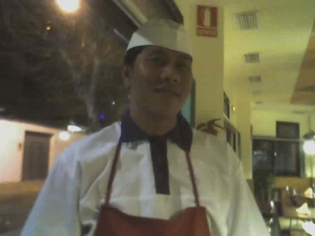 our chef " mison" cook at table restaurant feb 2006 fuengirola